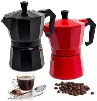 Aluminum Moka Pot Stovetop Espresso Maker with Anti-Scald Handle - Image 2