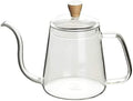 Coffee Pots Drip Coffee Pot Gooseneck Spout Coffee Drip Kettle High Borosilicate Heat Resistant Glass 600ml Transparent Coffee Kettle Pour Gooseneck Kettle Over by Unknown