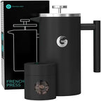 Coffee Gator French Press Coffee Maker- 34 Oz and Mini Canister 4oz - Image 2