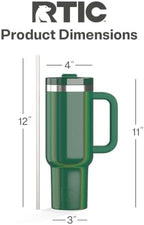 RTIC 40oz Road Trip Tumbler, Insulated, Ceramic Lined, Pine Tree Glitter - Image 4