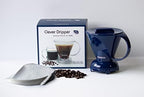 Clever Coffee Dripper | Large 18 oz | Royal Blue | BPA-Free | 100 Filters - Image 4