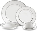 Mikasa Regent Bead 40-Piece Porcelain Dinnerware Set, Service for 8 by Mikasa