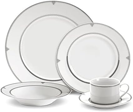 Mikasa Regent Bead 40-Piece Porcelain Dinnerware Set, Service for 8 by Mikasa