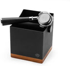 54mm Bottomless Espresso Portafilter Walnut Handle with 2.5L Espresso Knock Box by CrossCreekLLC