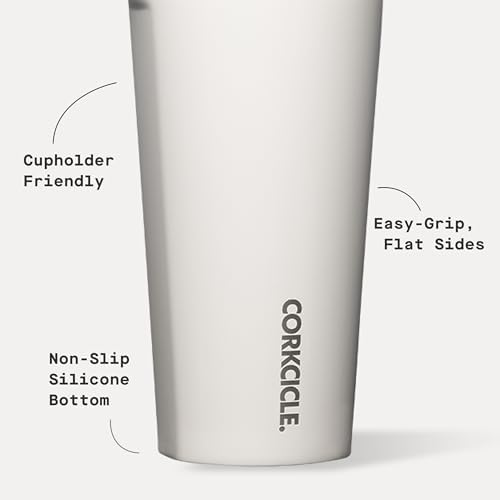 Corkcicle Insulated Tumbler with Sliding Lid, 16 oz, Oat Milk - Image 4
