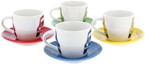 BRISA VW Collection - Beetle Bug Ceramic Espresso Cups, 4-Pack - Image 6