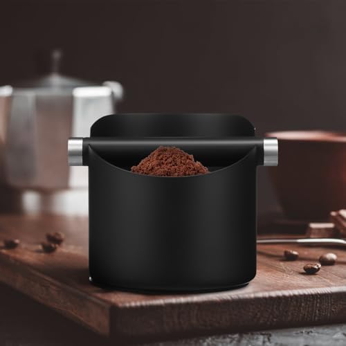 YARNOW Espresso Grind Waste Bin Stainless Steel Knock Box Set - Image 4