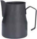 Skull Pattern Stainless Steel Milk Frother Cup, 550ml Capacity, Olecranon Outlet Design for Latte, Coffee, Chocolate Brewing, Dishwasher Safe (Black) by Unknown