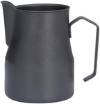Skull Pattern Stainless Steel Milk Frother Cup, 550ml Capacity, Olecranon Outlet Design for Latte, Coffee, Chocolate Brewing, Dishwasher Safe (Black) by Unknown