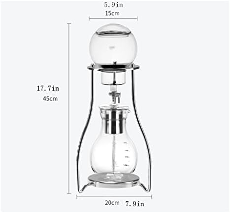 JITEM Cafetera Ice Cold Dripper Coffee and Tea Maker Dripper Brewer Maker with Adjustable Water Flow Stainless Steel Filter Glass Carafe for Coffee or Tea - Image 2