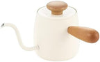 304 Stainless Steel Gooseneck Kettle, Elegant Coffee Pot with Lid for Precision Pouring, Ideal for Tea and Coffee Lovers (White) - Image 6