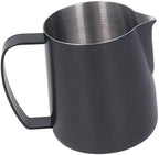 450 ml Milk Frothing Pitcher, Stainless Steel Milk Coffee Frother Cup, Kitchen Milk Frother Steamer Cup for Coffee Enthusiasts (Black) - Image 7