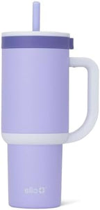 Ello Oasis 24oz Insulated Stainless Steel Tumbler with Straw,Twilight Blush by Ello