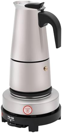 Stovetop Espresso Maker, 500w 0.08gal Stainless Steel Moka Pot by Unknown