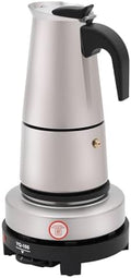 Stovetop Espresso Maker, 500w 0.08gal Stainless Steel Moka Pot by Unknown