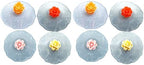 Hemoton Food Grade Silicone Cup Lids 8pcs Rose Flower Mug Covers Leakproof Cup Cover Airtight Seal Drink Cup Cover Hot Cup Lids for Coffee Tea Random Color by HEMOTON