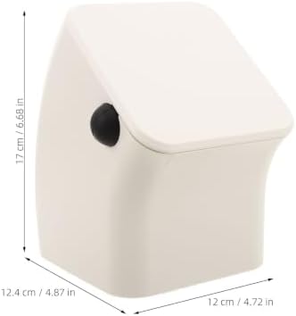 Large Square Knock Box, Shock-Absorbent Espresso Knock Bin, White - Image 7