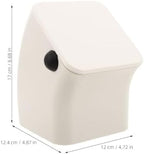 ibasenice Square Coffee Knock Box, Espresso Puck Knock Box, White - Image 7