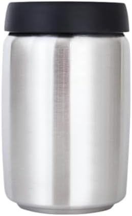 Coffee Bean Jar Airtight Storage Stainless Steel Vacuum Sealed Canister Manual Seal Versatile Design Suitable for Home Use Office, 1200ml by Fonowx
