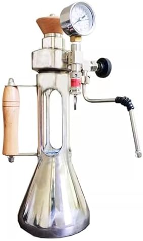 Outdoor Milk Frother and Steamer, Steam Boiling Water Frothing Machine, with Pressure Gauge-Max-9 Bar, 350 Ml Kettle, Open Flame/Induction Hob Heating by Unknown