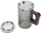 Jeffergarden Glass Teapot with Strainer, Heatproof Glass Loose Leaf Tea Maker, Removable Inner Liner, Fine Filtration, Wood Handle, Tea Water Separation for Home Office Brewing (Grey 750ml) - Image 4