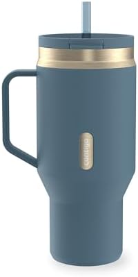 Contigo SnapSeal 30 oz Stainless Steel Vacuum-Insulated Tumbler with Handle & Reusable Straw, Leakproof AutoClose Lid, Cup Holder Friendly, BPA-Free & Lead-Free, Dishwasher Safe by Contigo