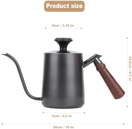 Generic Pour Over Kettle 304 Stainless Steel Gooseneck Kettle with thermometer, Good-Grade Easy-Clean, Suitable for Pour-over Coffee, French Press and Tea, 600ml - Image 2