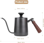 Generic Pour Over Kettle 304 Stainless Steel Gooseneck Kettle with thermometer, Good-Grade Easy-Clean, Suitable for Pour-over Coffee, French Press and Tea, 600ml - Image 2