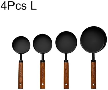 1/4/8Pcs Stainless Steel Measuring Cup Spoon Set with Wooden Handle - Image 2
