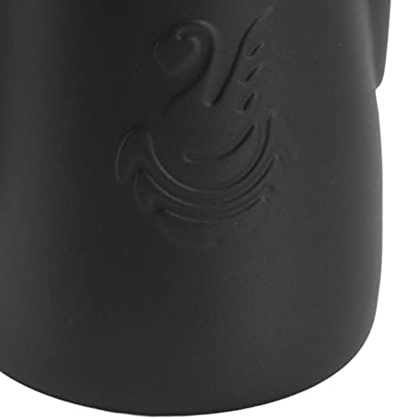 420ml 304 Stainless Steel Milk Frothing Pitcher with Handle, Frother Cup with Eagle Beak Spout, Latte Cup for Milk Coffee Tea (Black) - Image 7