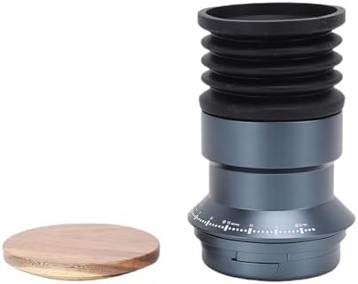 Cosiki Lid Aluminum Alloy Single Coffee Grinder Single Dose s, with Removable Wood Lid Silicone Bellow Blower Dose Bean s, for Blowing Out The Retained Coffee Grounds - Image 5