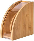 Bamboo Coffee Filter Paper Storage Box,Holder Stand Dispenser,Accessories(16.7x15.7 cm) by Unknown