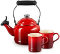 Le Creuset Demi Kettle (1.25 qt.) and 2 Mugs (14 oz. each), Cerise by Unknown