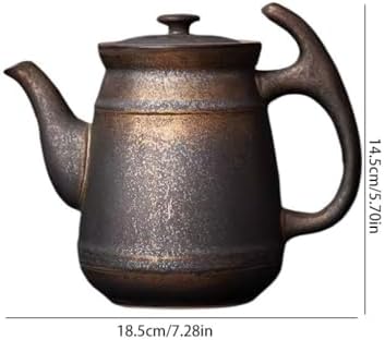 Tea Pots For Loose Tea Retro Large Capacity Ceramic Teapot Household Single Pot Large Size Teapot Restaurant Teapot Tea Set Tea Infuser Pot - Image 2