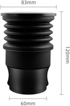 Single Dose Coffee Grinder Blow Bin With Silicone Bellow For Mazzer For Mini, Aluminum Alloy For Hopper Cleaning Tool To Clear Grounds And Reduce Retention In Black Color - Image 4