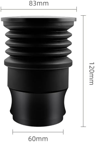 Single Dose Coffee Grinder Blow Bin With Silicone Bellow For Mazzer For Mini, Aluminum Alloy For Hopper Cleaning Tool To Clear Grounds And Reduce Retention In Black Color - Image 4