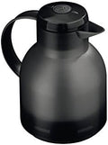 Emsa Samba, Quick Press, Vacuum Insulated Thermal Carafe, 34 oz, Translucent Black by EMSA