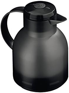 Emsa Samba, Quick Press, Vacuum Insulated Thermal Carafe, 34 oz, Translucent Black by EMSA