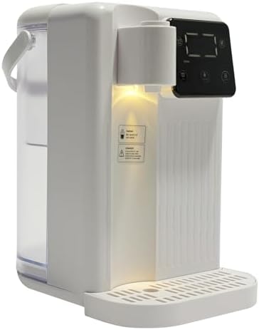 Instant Hot Water Dispenser 3L Desktop Instant Hot Water Dispenser Touch Screen Countertop Water Filter Heating Temperature 77-210.2℉ W/Water Filter Water Tank Drip Tray 1700W (White) - Image 7