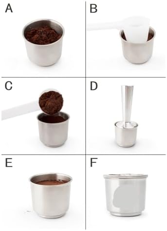 Compatible With Illy，X/Y TYPE Coffee Machine Metal Stainless Steel Coffee Capsule,Refillable Capsule Pod Resuable Filter Cup Fit(1 capsule) - Image 5