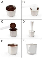 Compatible With Illy，X/Y TYPE Coffee Machine Metal Stainless Steel Coffee Capsule,Refillable Capsule Pod Resuable Filter Cup Fit(2 capsule 1 tamper) - Image 5