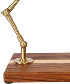 Wood Brass Pour Over Coffee Brewer Stand - Image 2