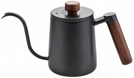 Stainless Steel Pour-over Kettle, Black, 600ML by Unknown