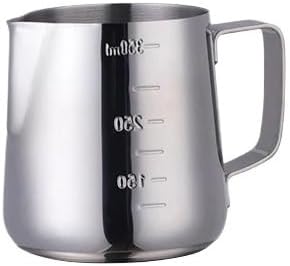350/550ML Coffee Latte Milk Frothing Jug Frother Pitcher Stainless Steel Espresso Barista Pot(350ml silver) by Unknown