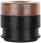 Wooden V4 Calibrated Tamper, Coffee Walnut Tamper With Titanium PVD Coating Base And Spring Loaded Fit Compatible With IKAPE Espresso 51/54/58mm(53.3MM) by Unknown