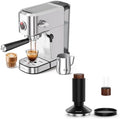 XIXUBX 20Bar Espresso Machine, Compact Espresso Maker with Milk Frother & 51mm Espresso Tamper & Magnetic WDT Tool by XIXUBX