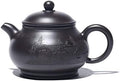KYUSAR Japanese Cast Iron Teapot Chinese Teapot 7.4oz/0.22L Teapot Black Clay Tea Pot Handmade Three-Dimensional Carving Teapot Tetsubin Tea Pot by Unknown