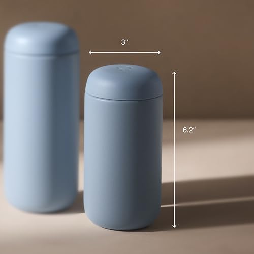 Fellow 12 oz Carter Move Travel Mug - Vacuum-Insulated Stainless Steel Travel Coffee Mug - Coffee Tumbler with Ceramic Interior and Splash Guard - Electric Cobalt - Image 4