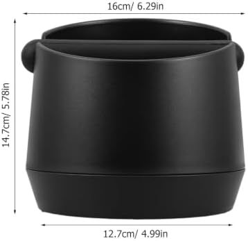 ULTECHNOVO Large Capacity Coffee Knock Box with Anti-Slip Base and Firm Abs Material, Easy to Clean Espresso Waste Bin for Coffee Shops and Bars - Image 2