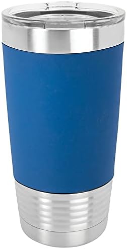 Polar Camel 20 oz. Stainless Steel Tumbler with Silicone Grip (Blue) by Polar+Camel